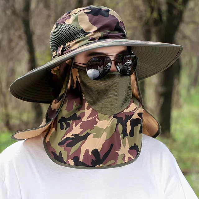 New Summer Sun Hats UV Protection Outdoor Hunting Fishing Cap for