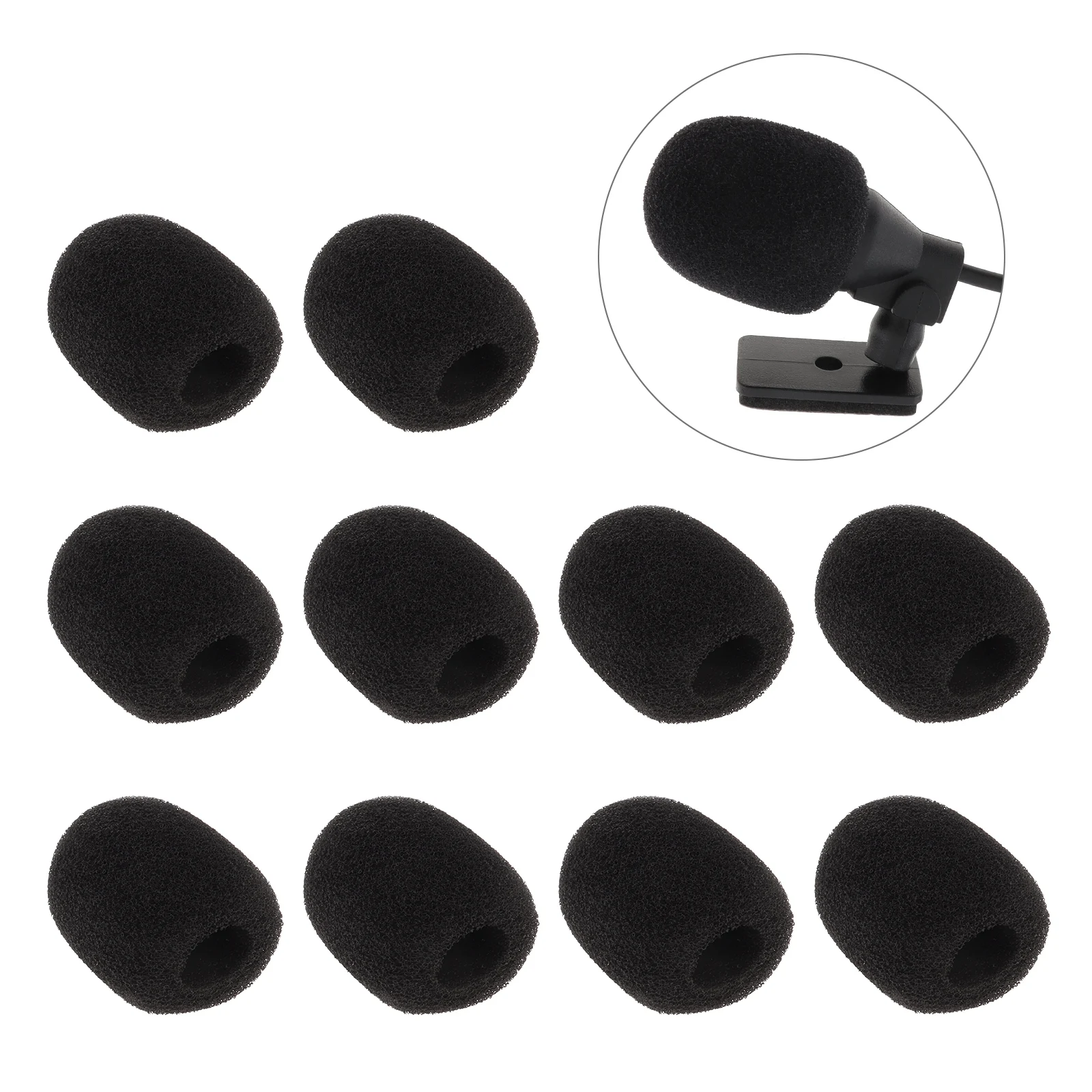 

Microphone Windscreen Mini Foam Mic Covers High Density Foam Protection for Small Lapel Lavalier Headset Microphones