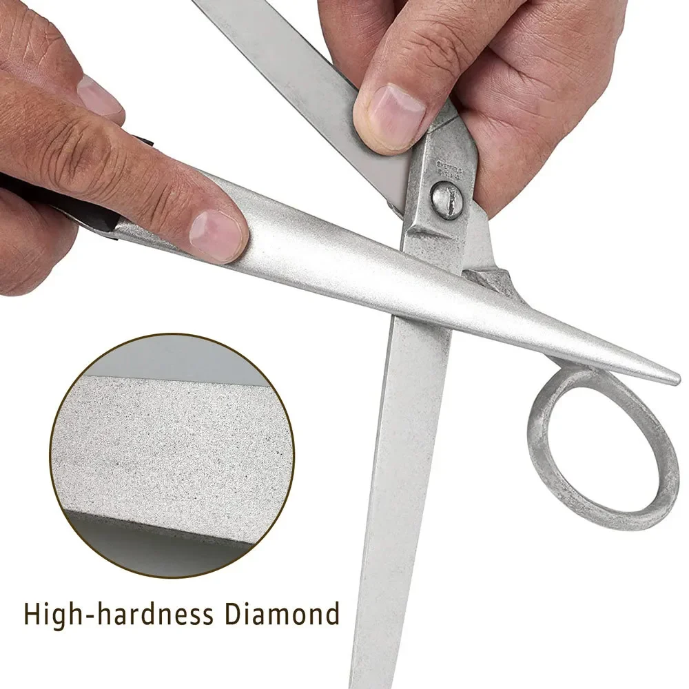 주방 나이프 숫돌, 그릿 400  다이아몬드 숫돌, 스틸 23.5/27cm 숫돌, 주방 연삭 도구, 나이프 가위 호닝