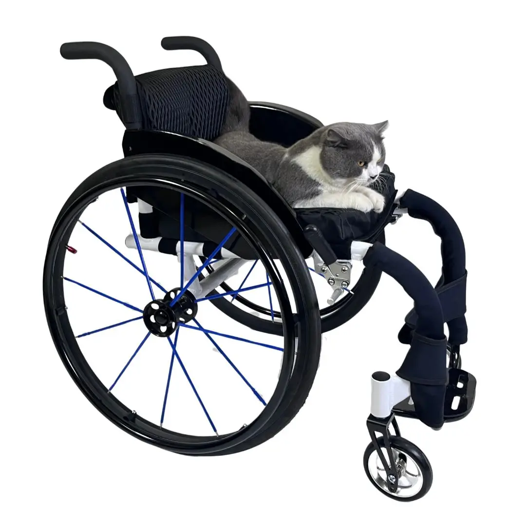 2PCS 4Inch Wheelchair Wheels Assembly, Front Wheel Replacement Parts5/16"Bearings, Solid Tire Construction for Sports Wheelchair