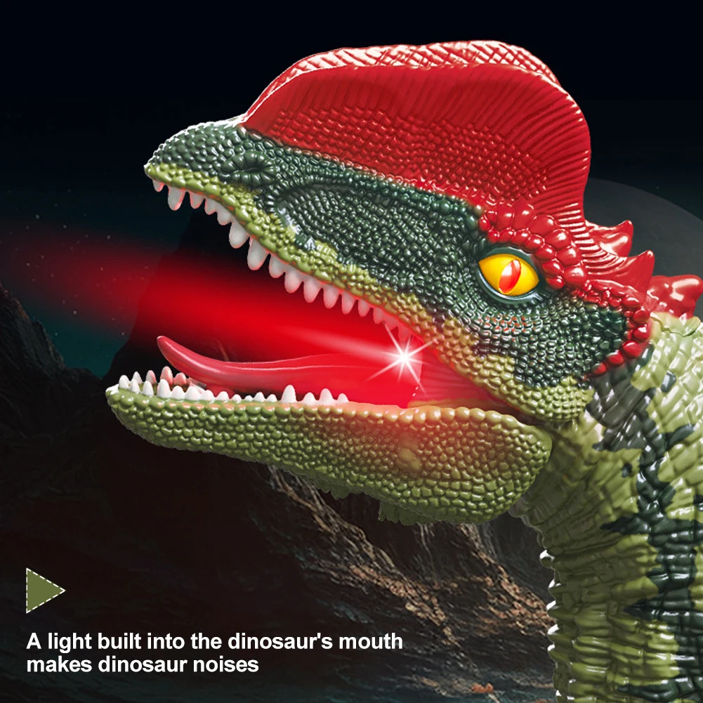 Dinosaur Toys Remote Control RC Electric Walking Jurassic Dinosaur Simulation Velociraptor Toy With LED Light Roaring for Kids 6