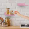 Small Floating Shelves for Wall Square Wood Shelves for Bedroom, Living Room, Bathroom, Kitchen, Office Decor Set of 3 3