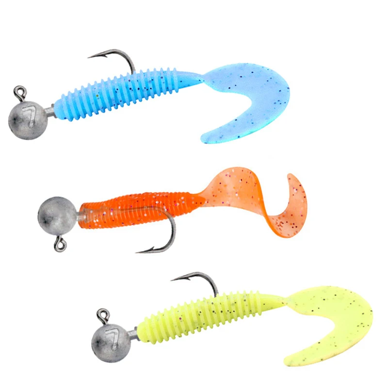 20Pcs  Jig Head Hook 3.5g 5g 7g 10g 14g Fishing Hook 4X Reinforced High-carbon Steel Softbait Pike Bass Fishing Tackle
