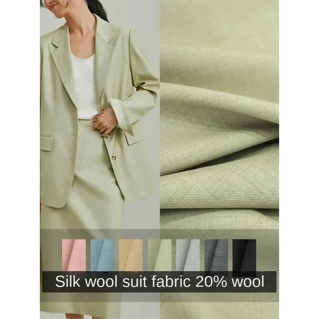 High-grade imported pure wool cloth, winter wool cloth, smooth garment  fabric - AliExpress