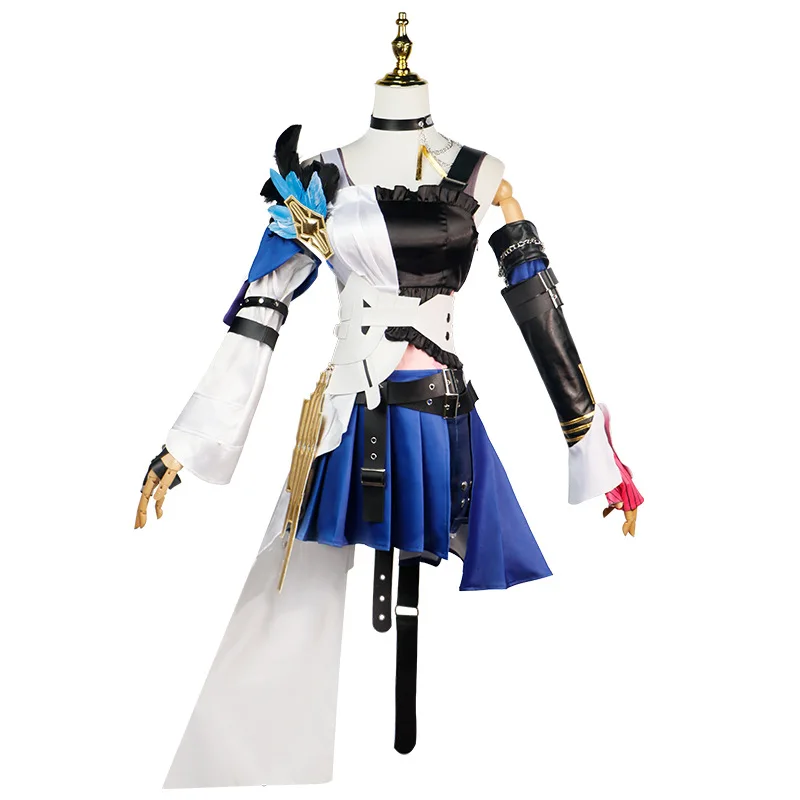 

Serval Cosplay Anime Honkai Star Rail Serval Costume Wig Dress Shorts Earring Accessories Halloween Party Uniform for Women
