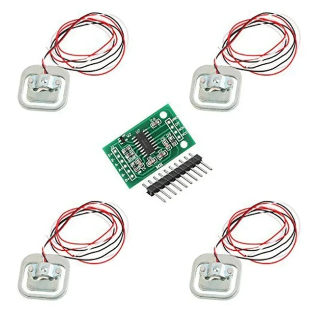 4pcs 50kg Load Cell with HX711 amplifier 1