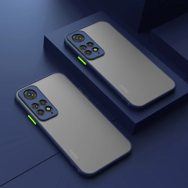 thumbnail image 1 of ARMOR Shockproof Phone Case For Xiaomi Redmi Note 11 Pro Note 10 10S 11 11S 12S 12 Pro Plus Frame Hard Back Phone Cover Fundas, 1 of 5