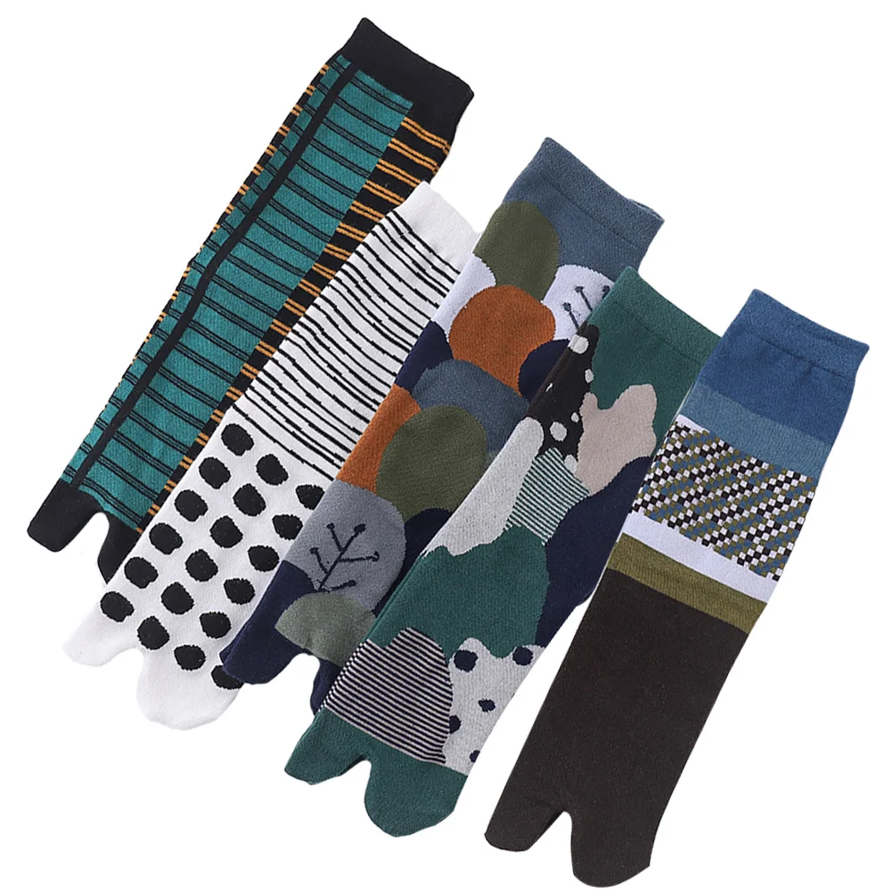 

5 Pairs Sock Slippers for Man Summer Socks Round Neck Cotton Stockings Anti-skidding