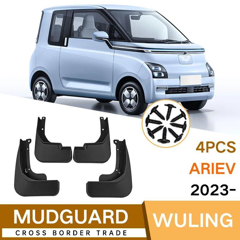 

For Wuling AIR EV 2023 Car Molded Mud Flaps Splash Guards Mudguards Front Rear Styling Front Rear Car Accessories