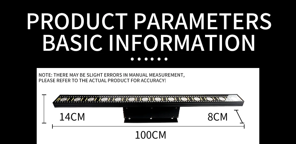 12x3W Warm White RGB 3in1 Bar Pixel Beam Light Professional DJ Led 14x3W Matrix