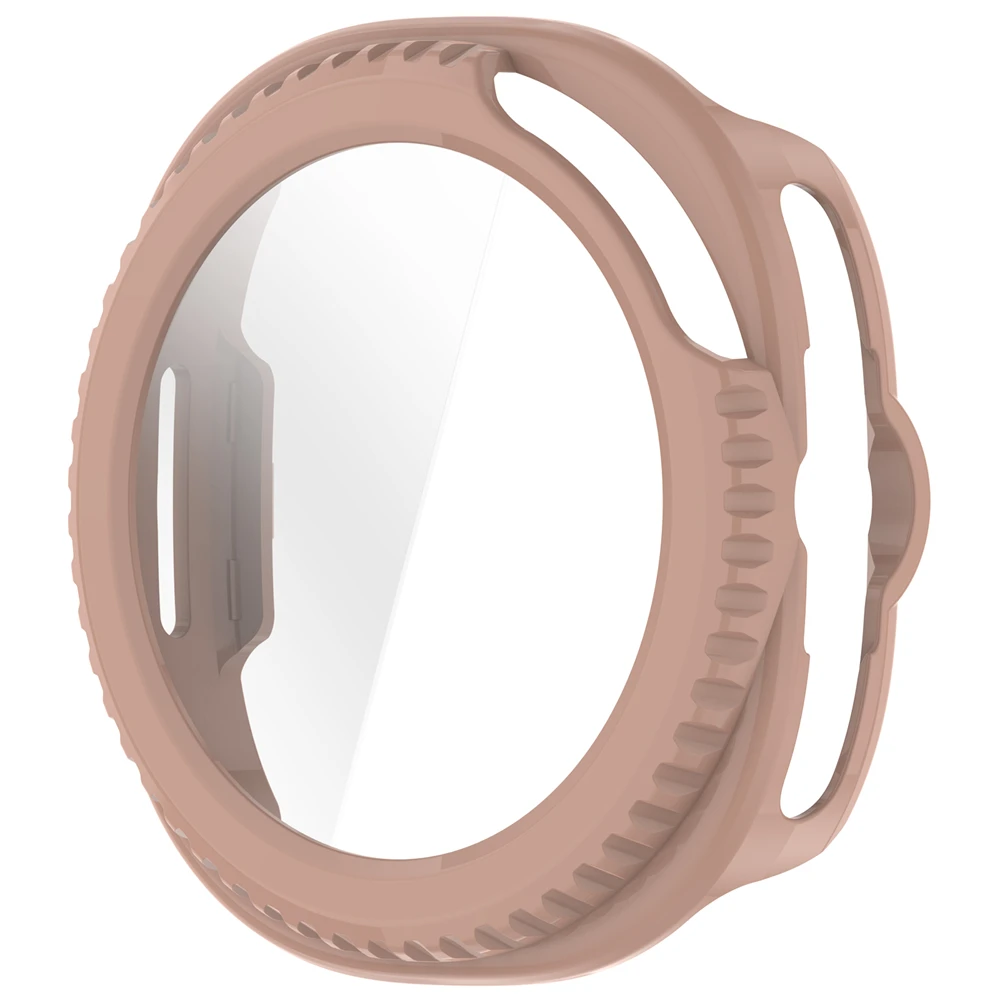 Enhanced Shockproof Screen Casing with Tempered Glass Film for Smartwatch Protection