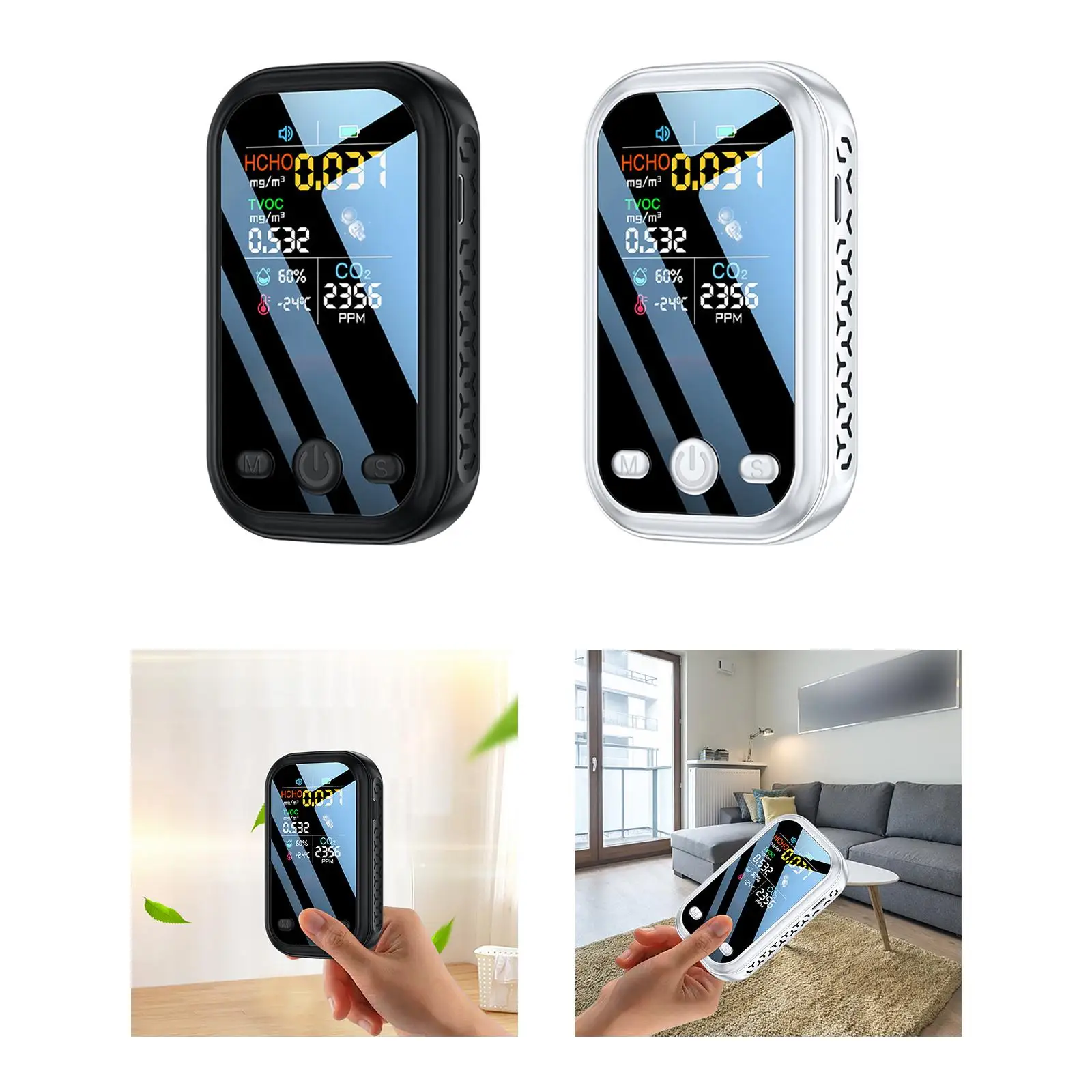 Air Quality Tester CO2 Digital Monitor for Indoor Restaurant Hotel