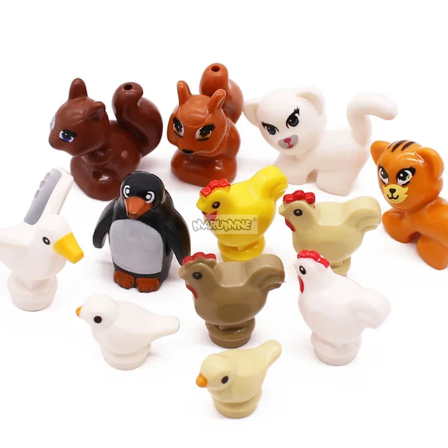 Marumine Animal Parts Building Blocks Squirrel 20PCS Compatible with 11568  DIY MOC Brick Forest Animals & Nature Accessories 6