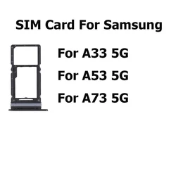 SIM Card Tray Holder Slot with Micro SD Adapter Replacement Part (A73 5G Black)