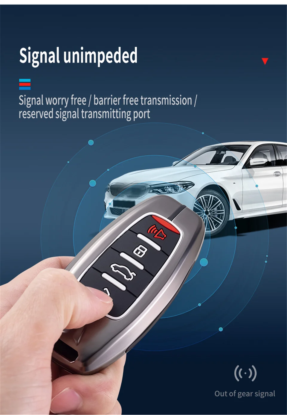 Cover per chiave/telecomando per Great Wall Haval/Hover H6 H7 H4 H9 F5 F7 H2S accessori per coperture per auto - S939e502a6a1945fda533f85d13d36131T