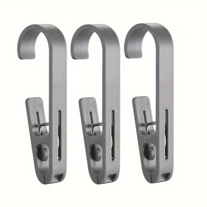 Large Laundry Hook Multipurpose Clothes Clip Hook Plastic Strong Clothes Hanger S-shape Hook For Clothing Drying Rack