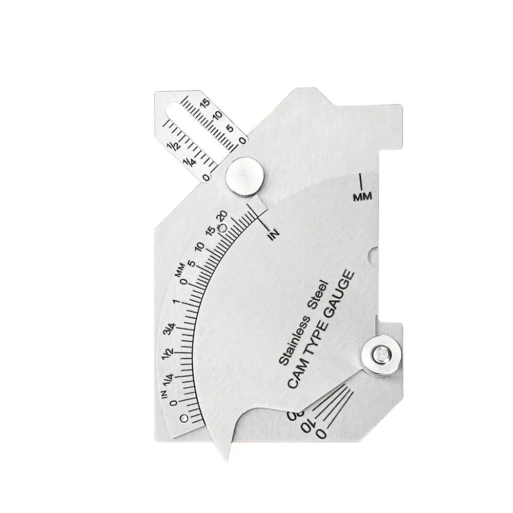 MG-8 캠 타입 용접선자, 용접 조인트의 중요 치수(목구경, 다리 길이, 루트 페이스 포함) 측정용