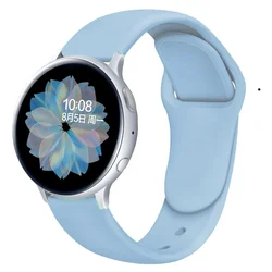 Breathable Silicone Watch Strap, 20mm/22mm - Versatile Fit - Self - test width 22mm (Light blue)