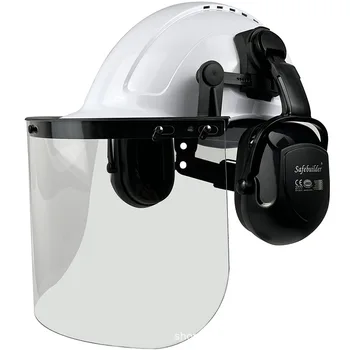 Elmetto protettivo Casco di sicurezza multifunzionale Maglia d'acciaio Protezione per il viso Tosaerba Equipaggiamento protettivo Casco forestale CE