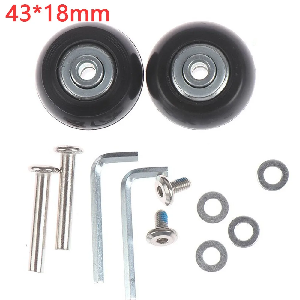 Silent Travel Luggage Wheels Repair Kit with Screws - Spare Parts