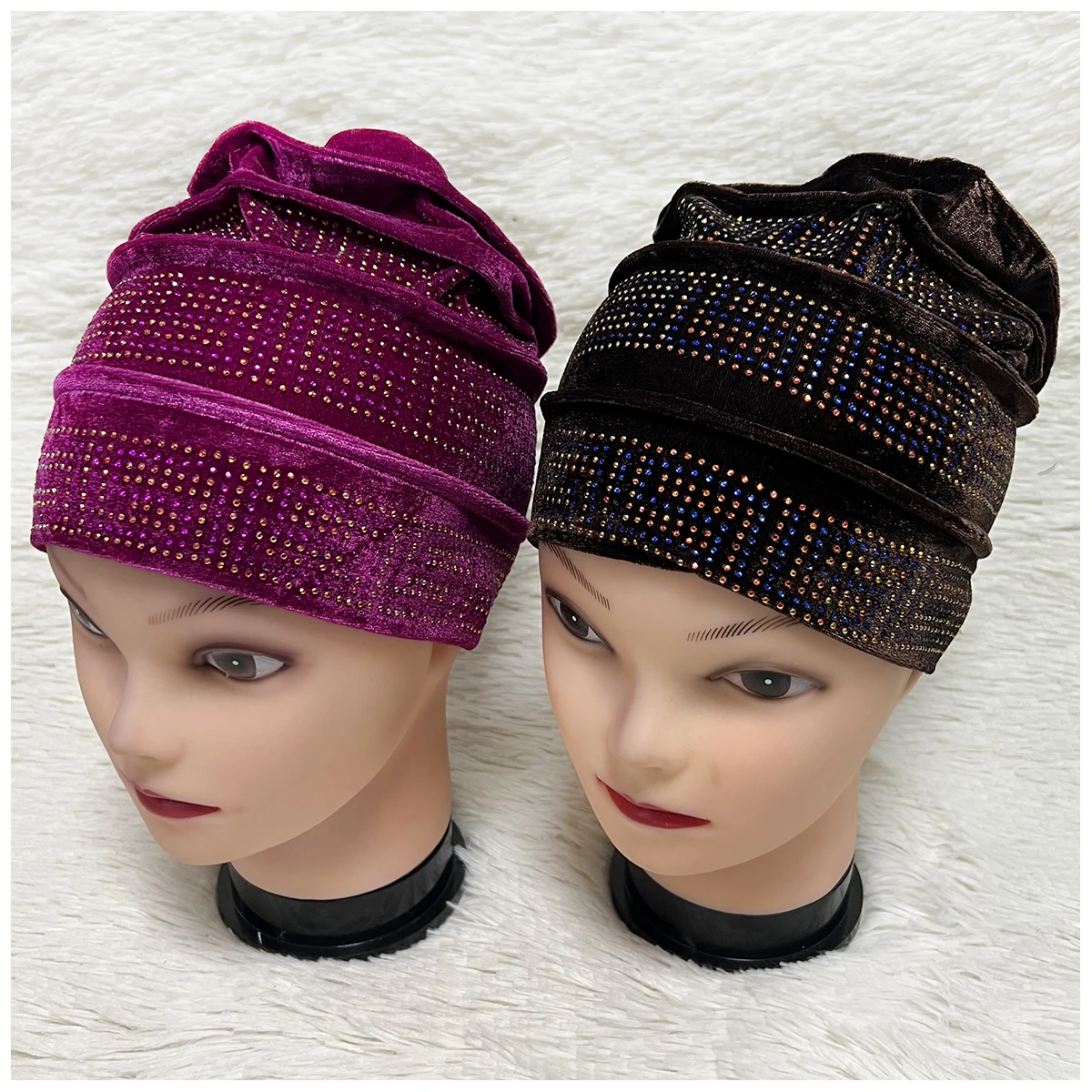 Special Price Limited Time Offer Muslim Women Headscarf Space Layer Fabric Applique Headwear Solid Indian Bean Hair Hat Lady Hat