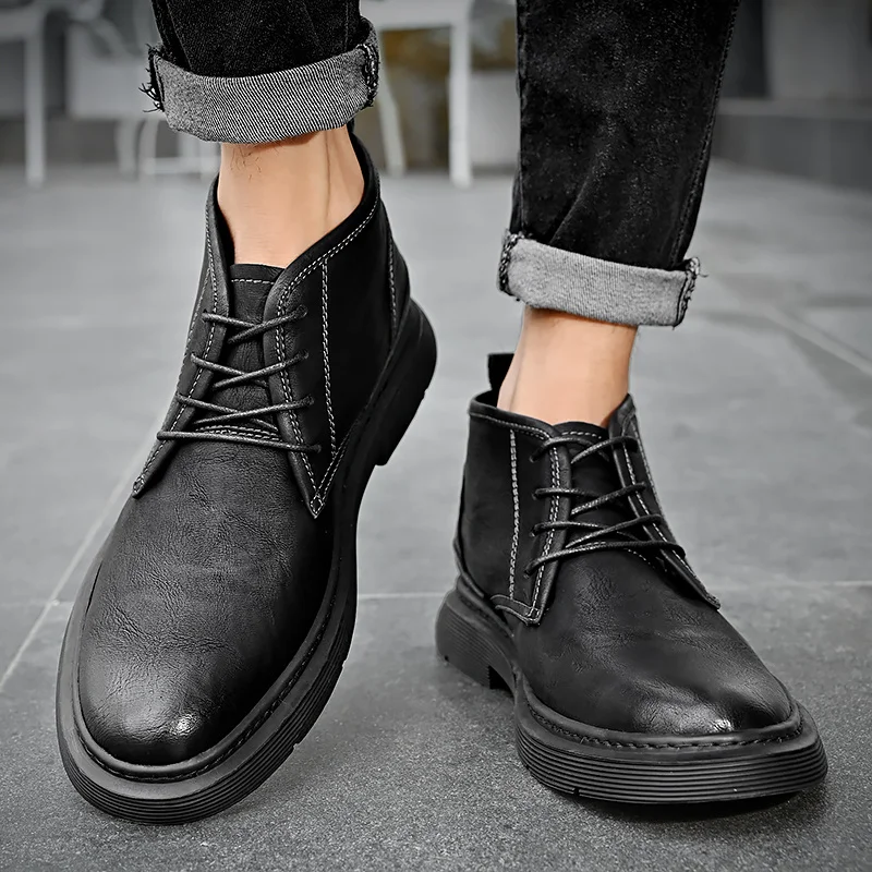 Lässige Martin-Stiefel, Schuhe für Herren, leichte Turnschuhe, Sport, Outdoor, Slip, bequem_voghion.com