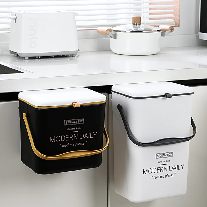 Настенное мусорное ведро для ванной комнаты кухни двери шкафа подвесные