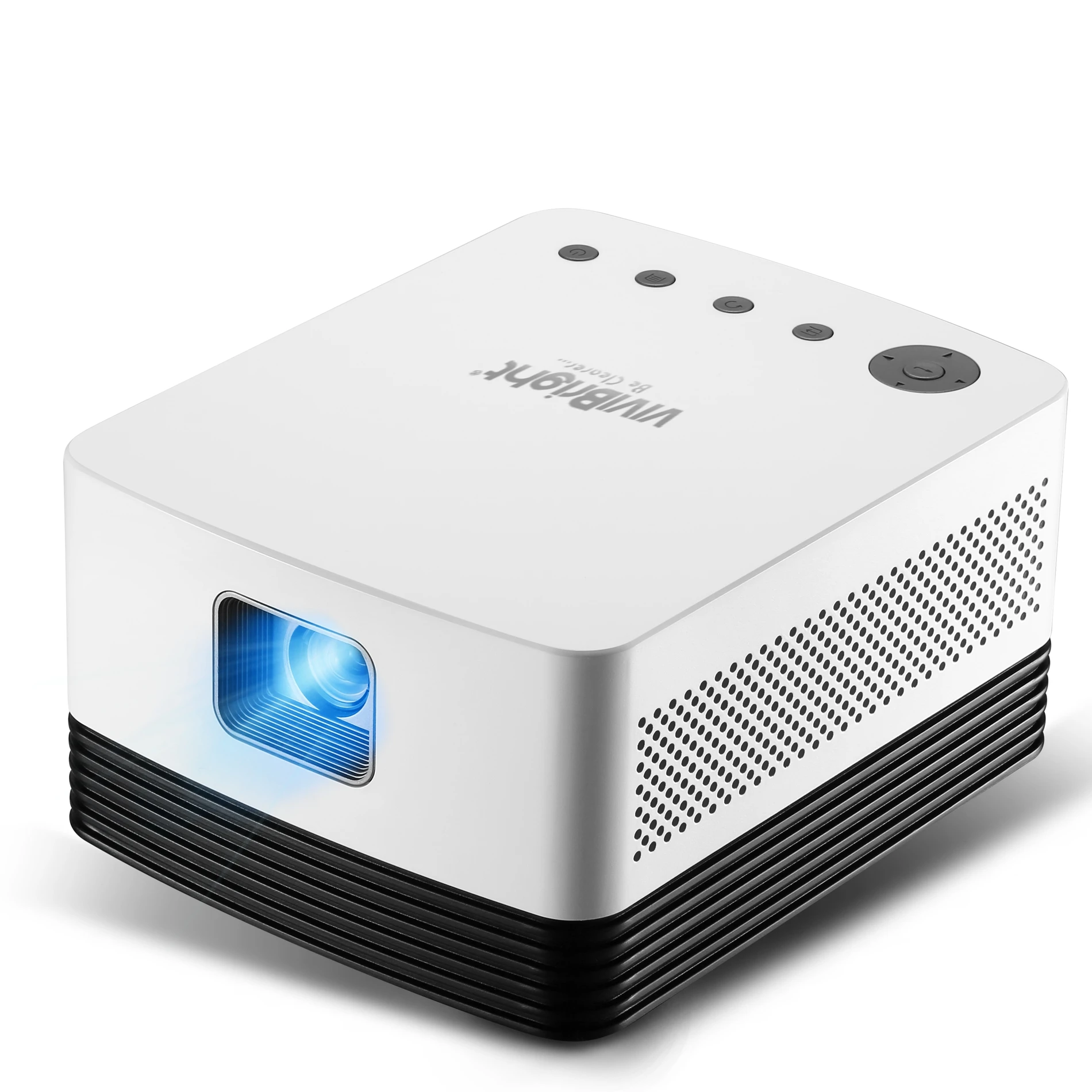 DLP 3D 모바일 스마트 미니 프로젝터, 4K LED 홈 시어터 RGB LED 안드로이드 1080P 휴대용 포켓 프로젝터