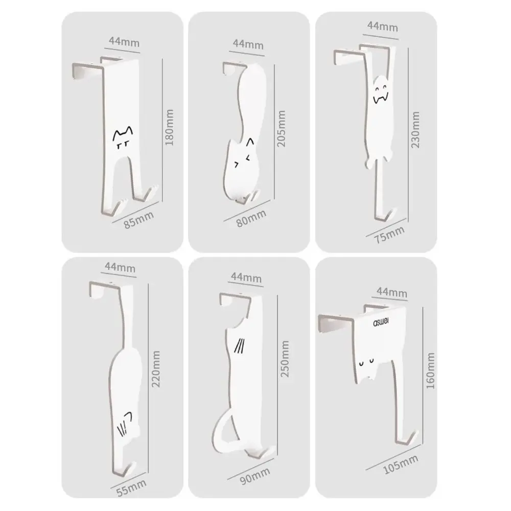 Storage Hook Door Hook Iron Cat Storage Hook for Home Organization