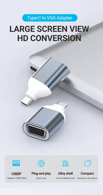 Macbook Thunderbolt To Vga USB-C VGA Multiport Adapter Apple (IN)