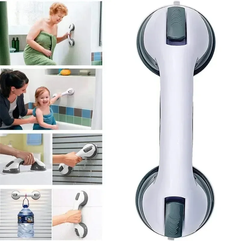 Elderly Safety Helping Handle Shower Handle Anti Slip Support Bathroom Toilet Safe Grab Bar Vacuum Sucker Suction Cup Handrail Bathroom Handrail Shower Handle Grab Bars