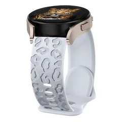 3D Engraved Silicone Sports Watch Band Bracelet Strap for GT4 46MM (Grey)