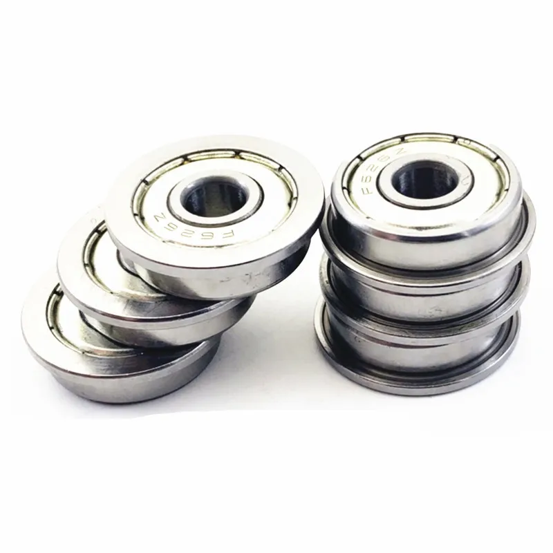 Flanged F63800ZZ F63801ZZ F63802ZZ ABEC-5 (5PCS) 10*19*7 mm 12*21*7mm 15*24*7mm Ball Bearings