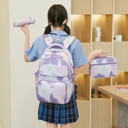 3PCS/set School Backpack for teenage girls Children School bags set Large-capacity Kids Girls Backpack mochilas School Bags