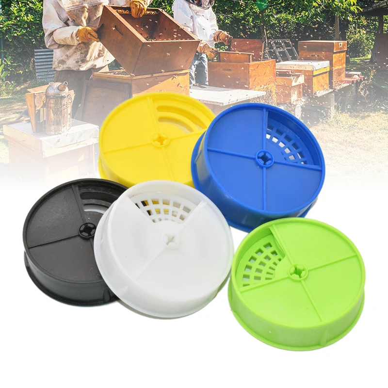 Beekeeping Round type Multifunctional Beehive Door Plastic Beehive Entrance with Vent Various Colors Beekeeper Tools Equipment