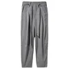 Men's Summer Cotton Linen Casual Pants Comfortable Soft Fashionable Trousers Elastic Waist Wide Leg Pants Japan Style Men Pants 4