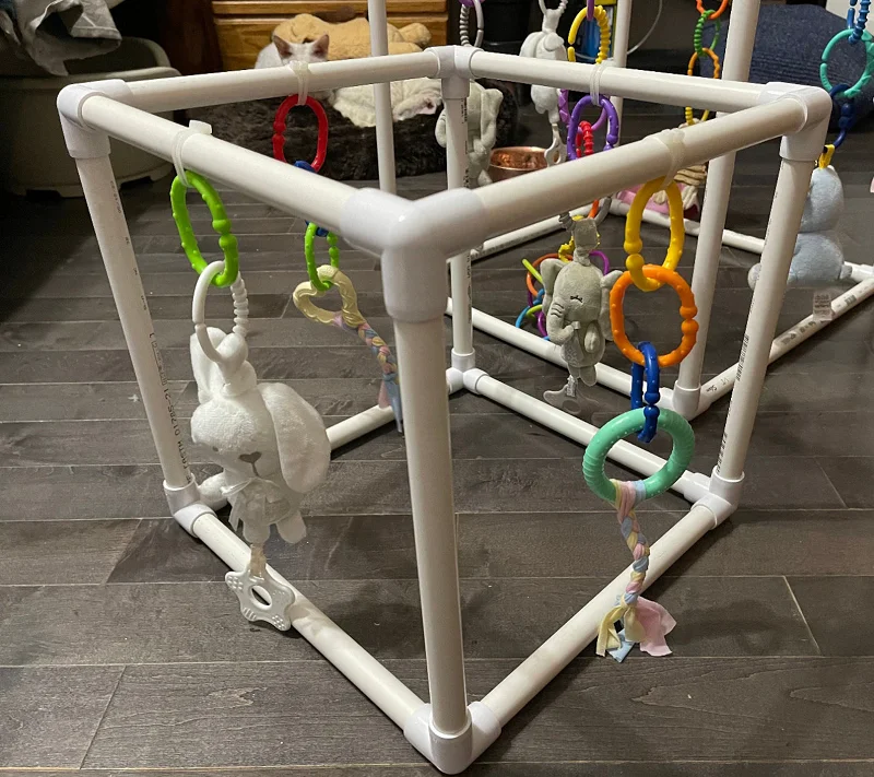 Customized Non-Toxic Furniture Grade Pvc Puppy Activity Gym For