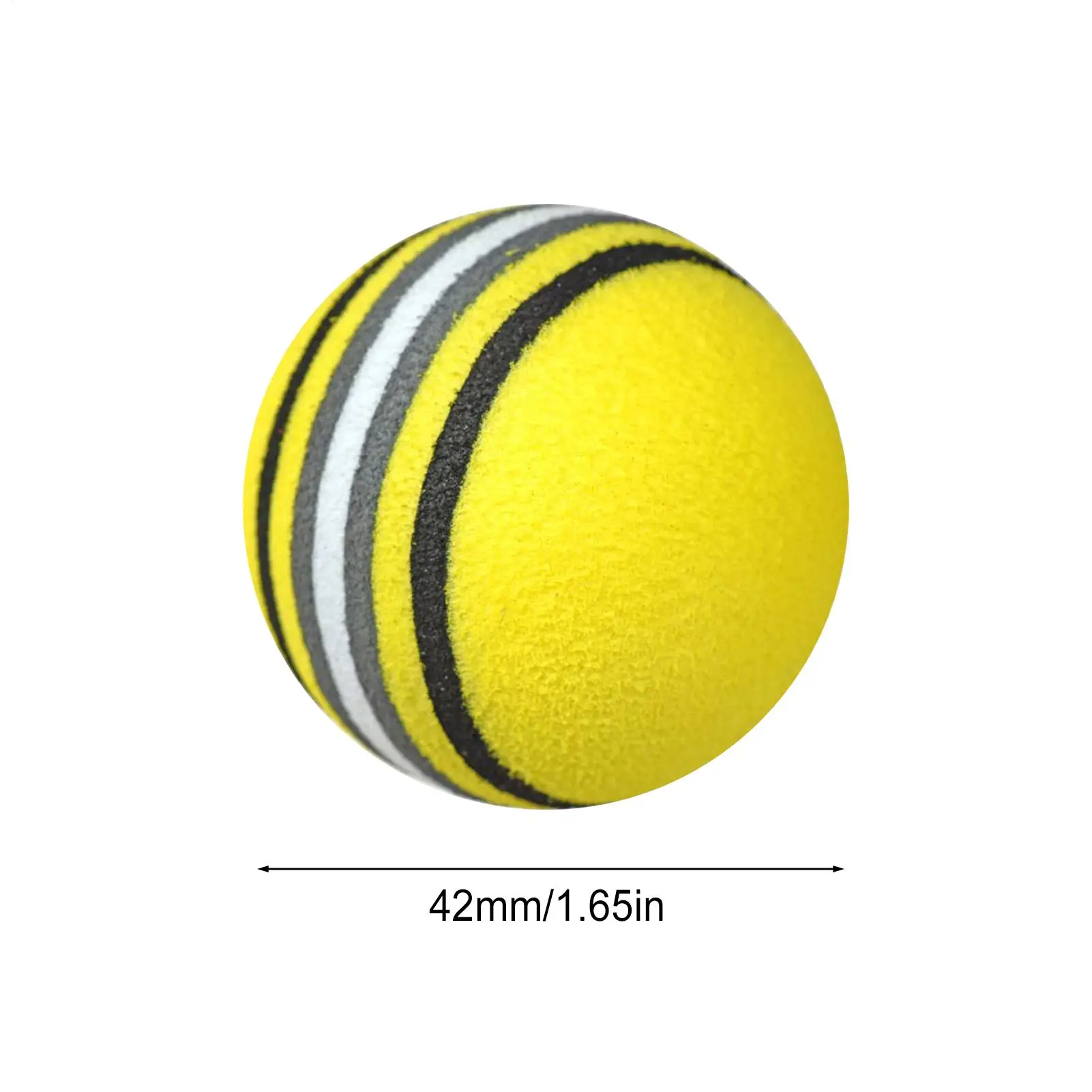 Practice Golf Balls 10 Pieces Elastic Golf Balls Warm-Up Gear For Junior Beginner Amateur Senior Backyard Driving Range Outdoor