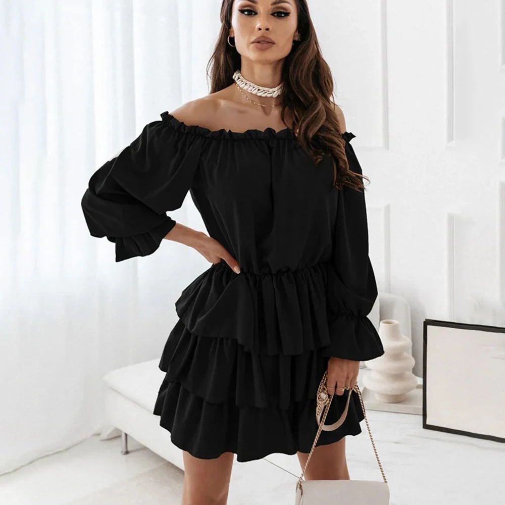 Mini Cake Dress Spring Casual 