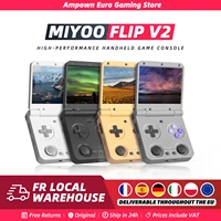 Портативные игровые плееры MIYOO FLIP V2, 3,5-дюймовый IPS-экран, система Linux, луковая ОС, игровая консоль, бесплатный чехол, подарок для геймера, ретро-игры