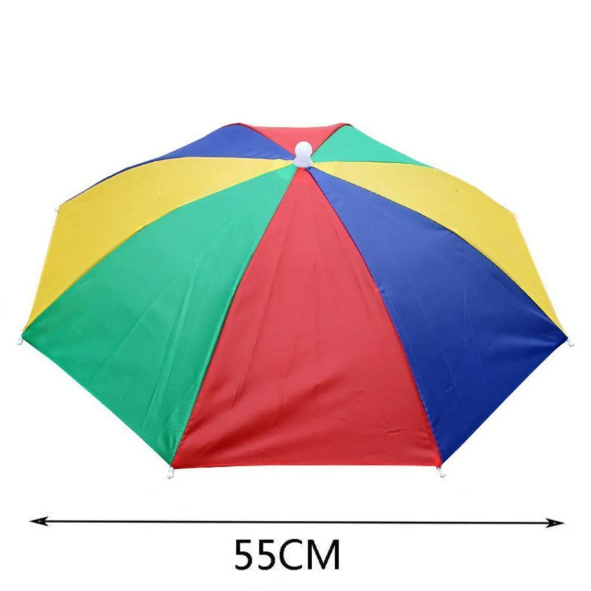 Portable Rain Umbrella Hat Foldable Outdoor Fishing Sunshade Cap Waterproof UV Protector Camping Headwear Beach Head Hats Caps