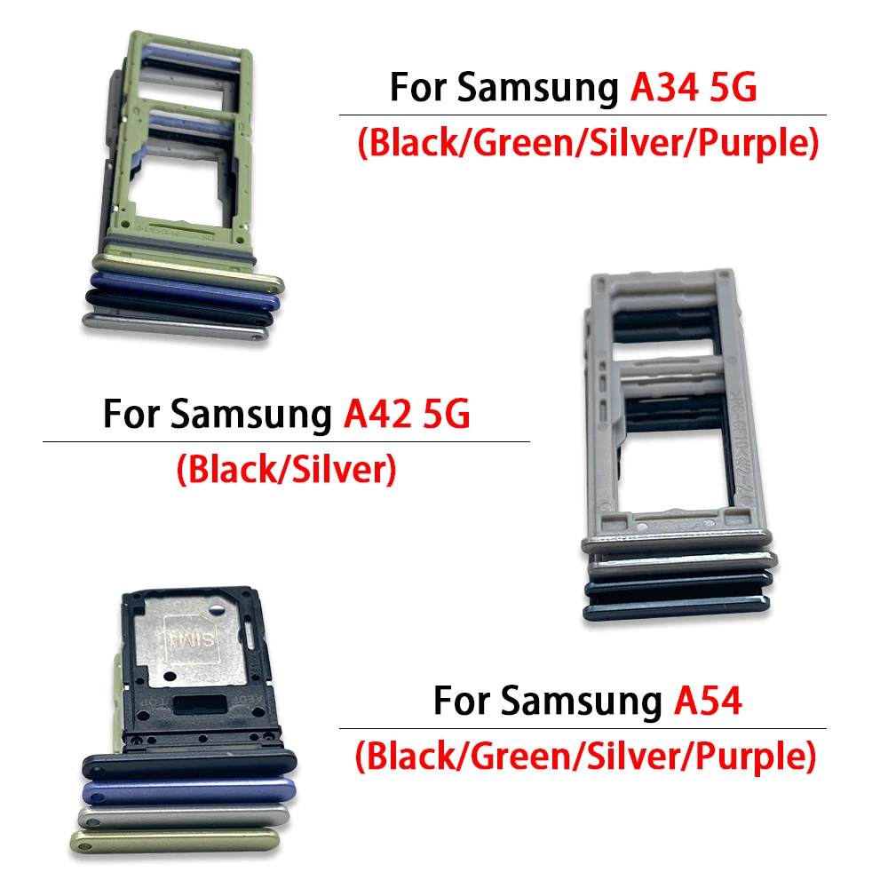 마이크로 나노 SIM 카드홀더 트레이 슬롯 홀더 어댑터 소켓 부품, 삼성 A34 5G A346B A42 5G A426B A54 듀얼 카드용, 신제품