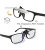 Ultra-light Clip Presbyopic Glasses Reading Glasses Flip Up Down Rimless Magnifying Glasses Lens With Clip +1.0 +1.5 +2.0 +2.5 3