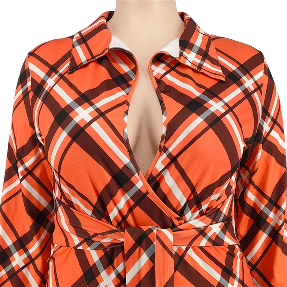 Plus Size Women's Clothing Jumpsuits Rompers Printed Wide Leg button Lace Up XL-5XL  Fashion Streetwear Wholesale Dropshipping