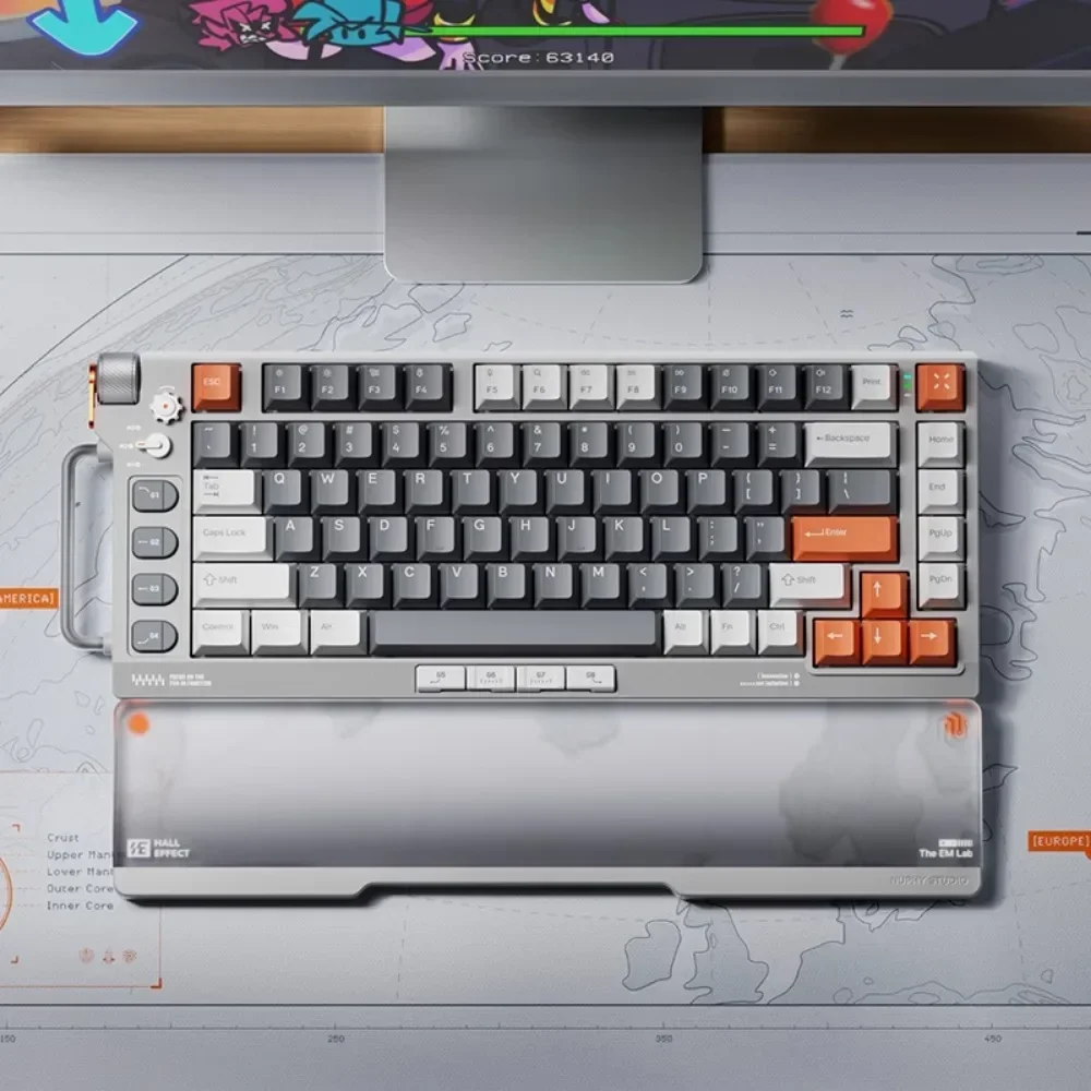 NuPhy Field75 HE マグネティックホワイト Nuphy Field75 HE Magnetic Switch Keyboard Gaming Hot