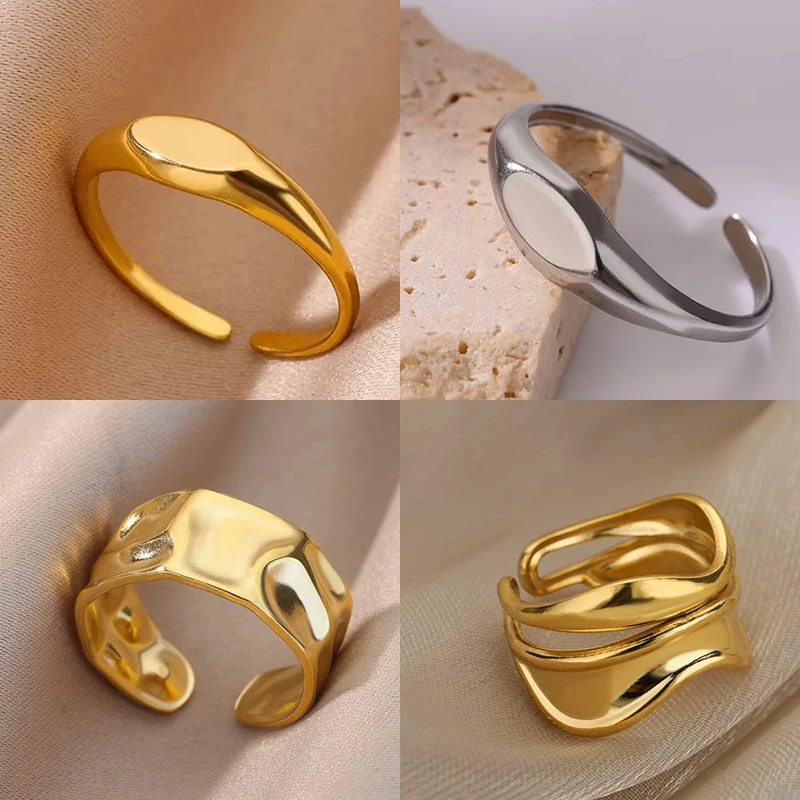 Tiny Oval Rings For Women For Gold Jewelry