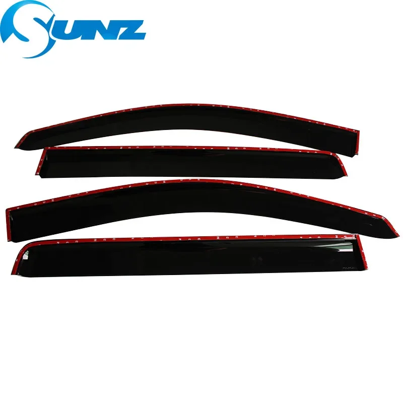 Side Window Deflector for Nissan Navara D40 2005 2006 2007 2008 2009 2010 2011 2012 2013 2014 Weathershields Sun Rain Visor SUNZ car window visor,car window deflectors
