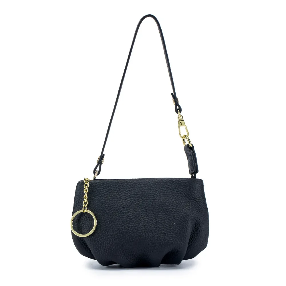 NEW Mini Portable Dumpling Bag Womens Portable Cosmetic Bag French Fashion One-Shoulder Crossbody Hand-held Womens Bag