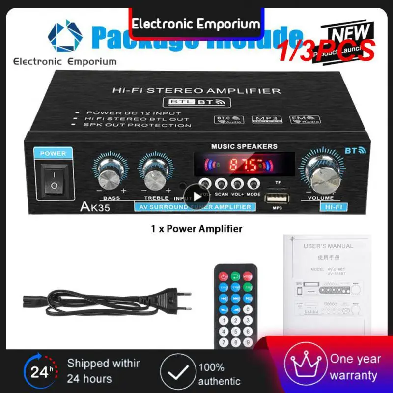 

1/3PCS 800W Home Car Amplifiers 2 Channel 5.0 Surround Sound FM USB Remote Control Mini HIFI Digital Amplifier Stereo