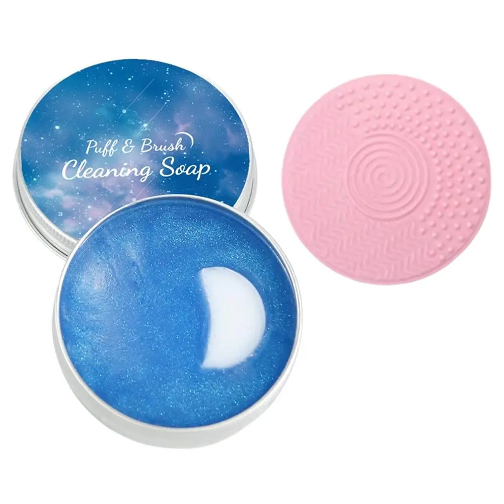 Makeup Brush & Sponge Cleaning Soap with Cleaning Mat